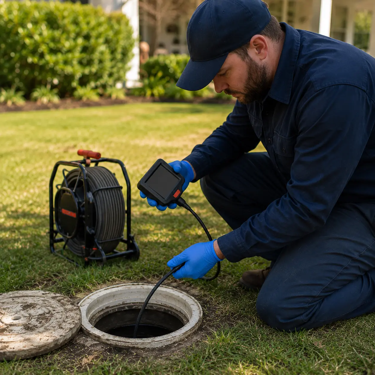 Septic inspection in Kingsville